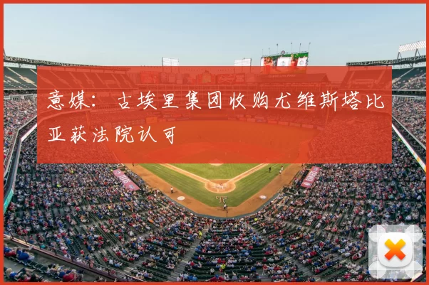 意媒：古埃里集团收购尤维斯塔比亚获法院认可