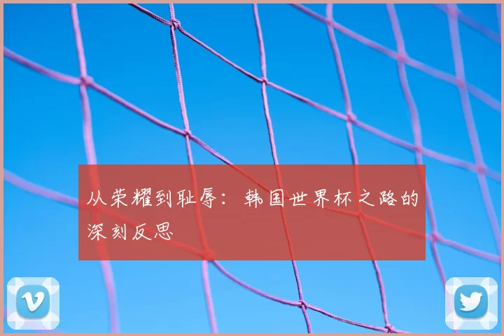 从荣耀到耻辱:韩国世界杯之路的深刻反思